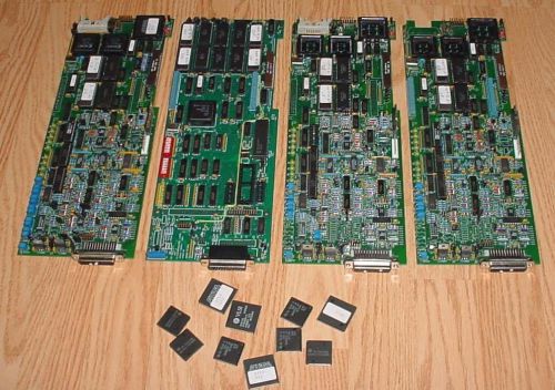 (4) KENSINGTON LABS 4000-60002 AXIS/ 4000-60010 SBC CARDS w/ chips