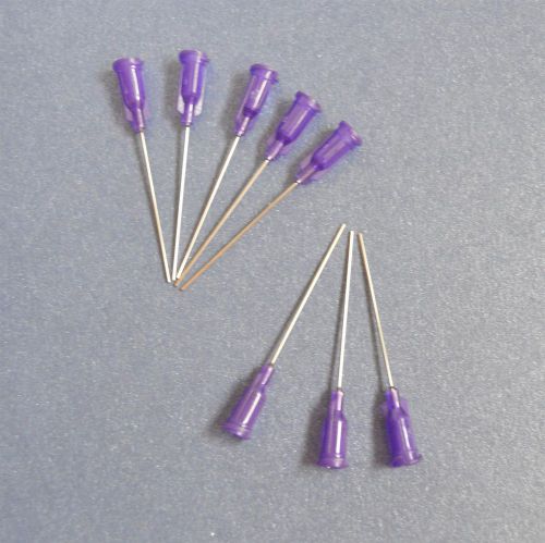 50pcs 1.5&#034;  Blunt dispensing needles syringe needle tips 21Ga Purple New
