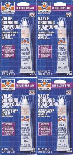 (4) Permatex 80036 #34A Valve Grinding Compound 1.5oz Removes Surface Defects