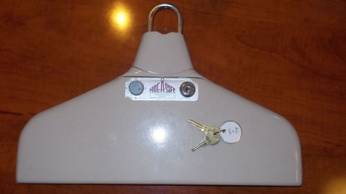 HIDE A SAFE Home Office Hotel Motel Travel Closet Clothes Hanger Safe With Key