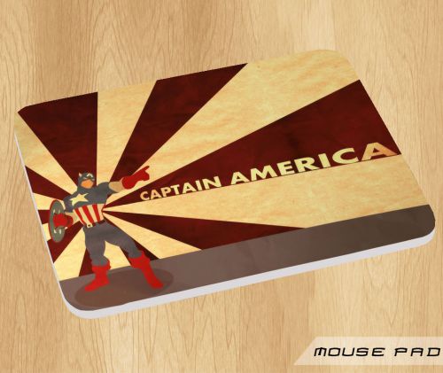 Captain America Design On Mouse Pad Gaming Anti Slip Hot Gift New