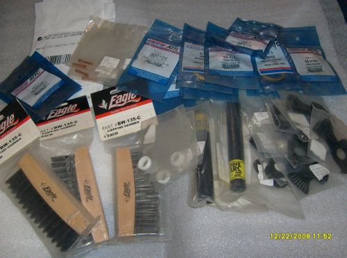 Welding supply ( lot of 44 ) pieces, attc,esab pbt,heliarc,eagle,jackson safty. for sale