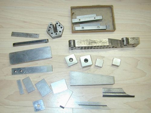 Used Machinist tools sine block spacers elco clamp parallel Doall Weber Starrett