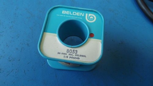 New Roll Belden 8053 26 AWG SGL Bedsol 1/2 Pound Insulated Copper Core Wire