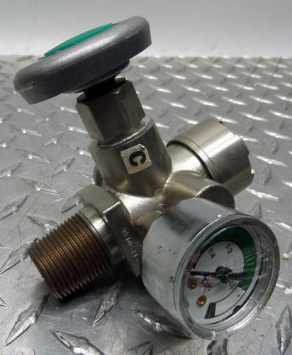 Model 98106413 tank valve w/ wika gauge for sale