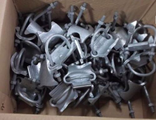 50 Pipe Beam Clamps, 1 1/2&#034;, right angle, Grainger #3kg70