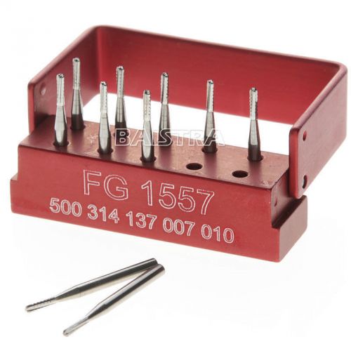 10 pcs/box Dental Tungsten Steel burs FG-1557 For High speed Handpiece shop sale