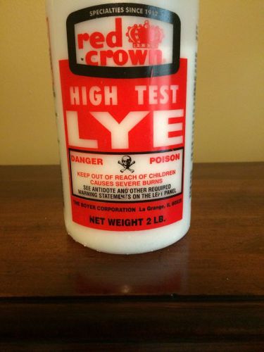 (Sodium Hydroxide) Red Crown Lye 1 -  2LB Container