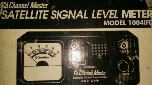 Channel Master satellite signal level meter