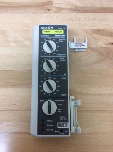 Baxter bard infus o.r. 60cc syringe infusion pump surgical or iv for sale