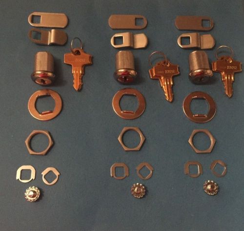 3 snap-on toolbox locks keyed alike with 6 keys-snapon-tool box snap on key lock for sale