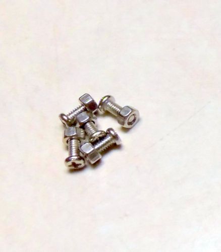 USA Shipping - 10 pc  M1.4x5 mm Screw and Nuts Philips Head Micro Miniature