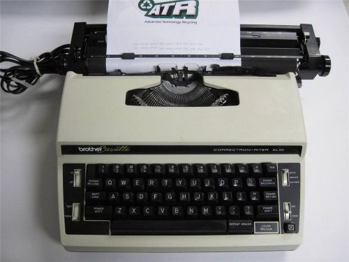 Brother Cassette correction-riter XL10 electric typewriter works