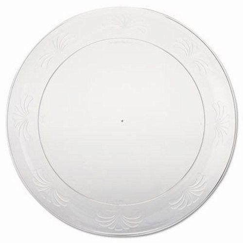 Wna Designerware Plastic Plates, 9 Inches, Clear, Round (WNADWP9180)