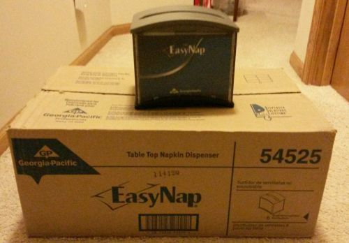 New georgia pacific easynap #54525 tabletop napkin dispensers - full case of 6 for sale
