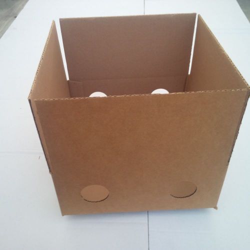 13x13x4-7/8 VENTED Corrugated Packing Shipping Boxes New - 10 Plus Available