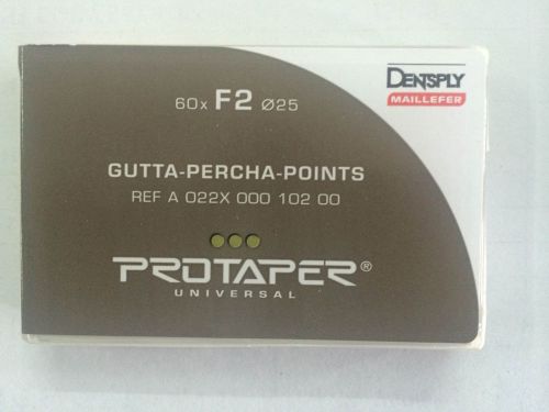 5 X Dentsply Protaper Univeral Obturation Gutta Percha Points F2 free shipping