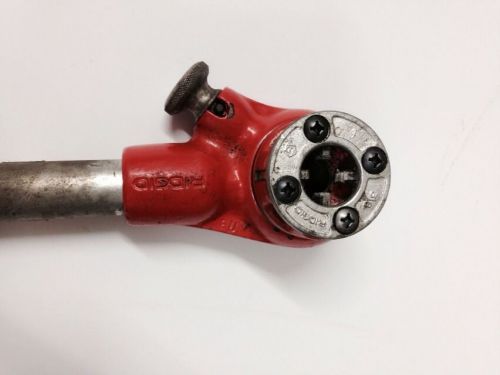 Ridgid 00-r ratcheting pipe threader/ with 3/8 die head. for sale