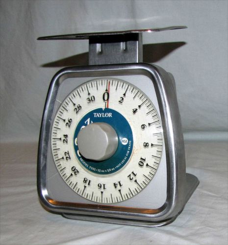 Taylor Scale TS32 32oz x 1/4 oz Stainless Steel Rotating Dial Portion Scale NSF