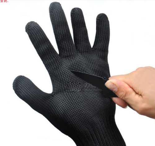 New Stainless Steel Wire Safety Work Anti-Slash Cut Static Resistance Gloves fee