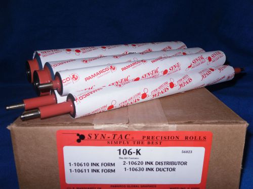 Hamada 600 syn-tac 106-k 5 pcs. soft rubber ink roller kit for sale