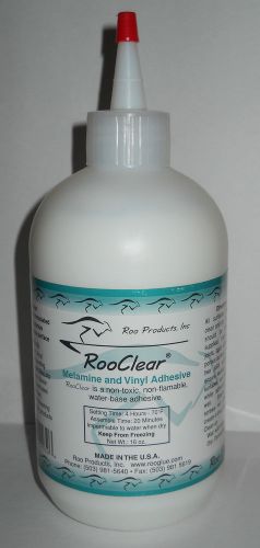 RooGlue RooClear Melamine &amp; Vinyl Adhesive 16oz - NEW