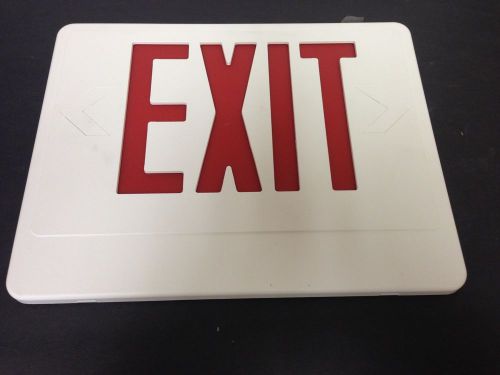 Exit sign cover white &amp; red sign for sale