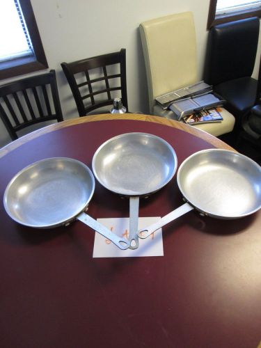 COMMERCIAL COOKWARE - LOT OF 3 - SAUTE PANS - NO RESERVE - NICE