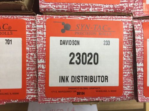 Syn-Tac Ink Distributor or Ink Ductor Roller 23020 for Davidson
