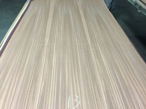 Wood Veneer Ribbon Striped Sapele 46x74 1pc total Wood Backed  &#034;EXOTIC&#034; TNA13-14