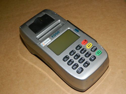 FirstData First Data Credit Card Terminal, FD50Ti, FD50 Ti, 001689064 (Untested)