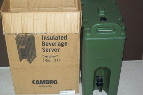 Cambro 5 gallon Hot / Cold drink dispensor. Army green,military grade. Excellent
