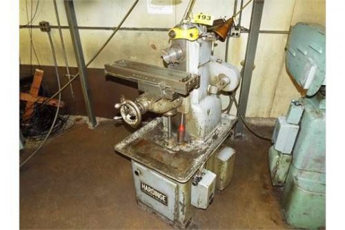 Hardinge s/n 23094 precision tool room horizontal production knee mill for sale