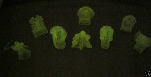 Bones Chillers figures (SET OF 8) skulls grim reaper tombstone gargoyle - gamers