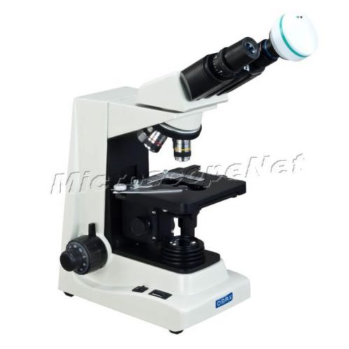40X-1600X  PLAN Biological Binocular Microscope+2.0MP Camera Backward Nosepiece