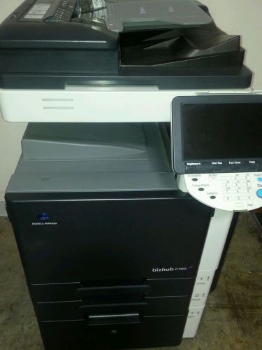 KONICA C280 NETWORK COLOR PRINTER SCANNER WITH 2X500 UNIVERSAL TRAYS