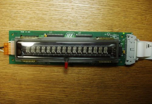 IEE-FLIP Alphanumeric Fluorescent Display 03700-04-016. Tested, working.