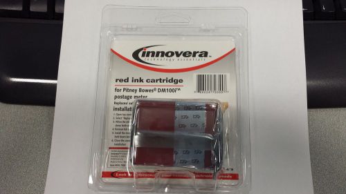 Innovera Red Ink Cartridge for Pitney Bowes Postage Meter, Model DM100i