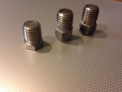 1/4&#034; npt stainless steel male hex head plug pipe fitting for sale