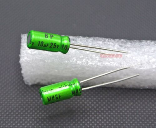 5pcs 10uf 25v nichicon muse es bp bi-polarized  electrolytic capacitor for sale
