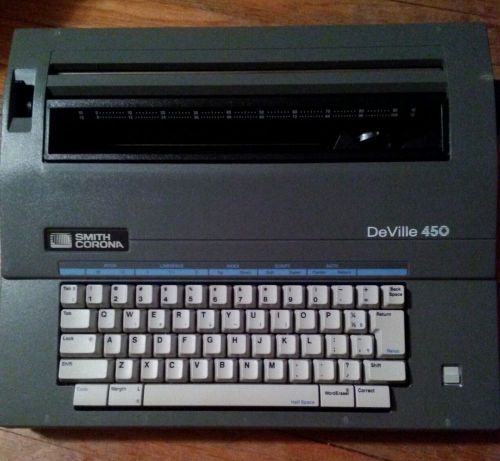 Smith corona- deville 450- electric typewriter- word correction- clean-tested ok for sale