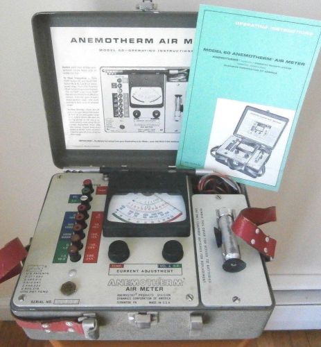 Vintage old, anemotherm air flow meter 60 for sale