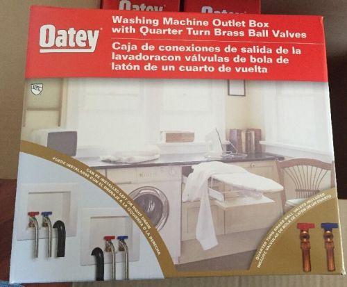 Oatey Washing machine outlet box with  quarter yurn brass ball valves