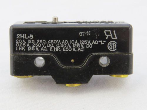Unimax 2HL-5  Pin Plunger Action Switch , Normally Open or Closed Connections