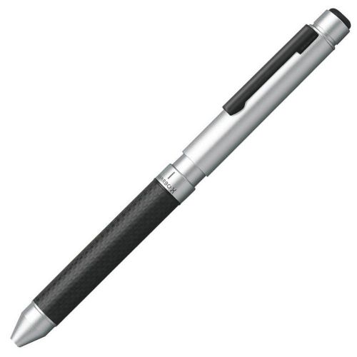 New zebra multi-function ballpoint pen shabo x cb8 sb23-cfs carbon flash silver for sale