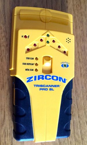 Zircon triscanner pro sl stud scan, stud finder and metal scan for sale