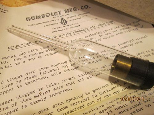 ANTIQUE VINTAGE HUMBOLDT CONCRETE AIR INDICATOR   NIB  NOS