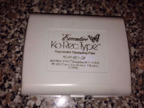 Vintage Executive Ko-Rec-Type Typewriter Opaquing Film - 30 Unused sheets