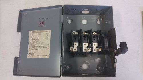 Square D Cat# DU321 Series E2 Type 1 ,30 Amp Safety Disconnect Switch