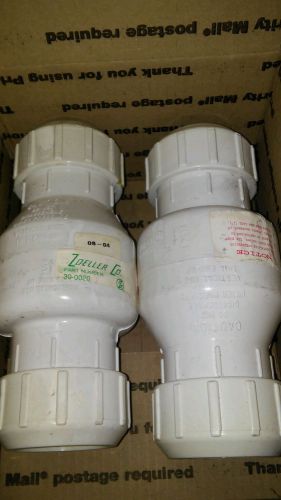 Two 2&#034; inch  PVC in line Check Valves